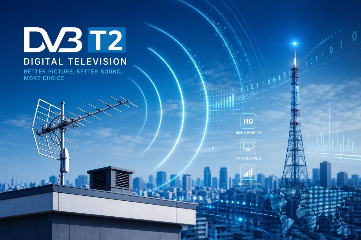 DVB-T2 HD Antenne und Fernseher